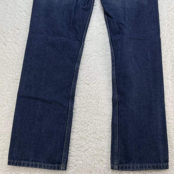 Levis Jeans Womens Size 12R Blue 514 Slim Straight Leg Mid Rise Dark Wash 26x26 - Picture 5 of 13